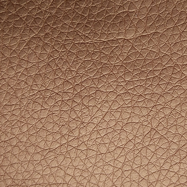 Konstläder utan handskuren kant - Ekokuir Brillant - Imiterat läder, 0,8 mm/140 cm - Guld/brun