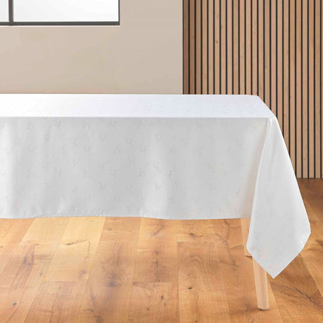 Les Rennes Metallic Vit 140 x 250 cm,  julduk, på bordet