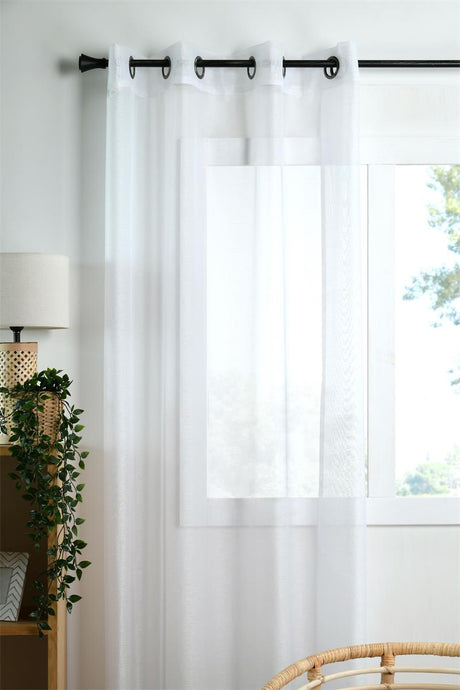 Linwood Vit – Spetsgardin 140 x 260 cm