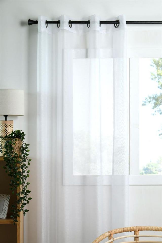 Linwood Vit – Spetsgardin 140 x 260 cm