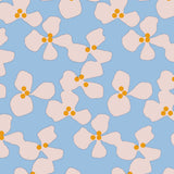 Poppy Baby Blue - Vaxduk med frisk och lekfull design från Lola närbild