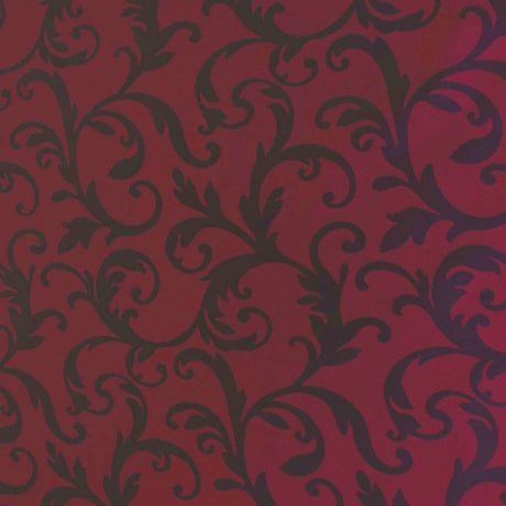 Louvre Greco jacquardvävd textilvaxduk röd, 160 cm bred