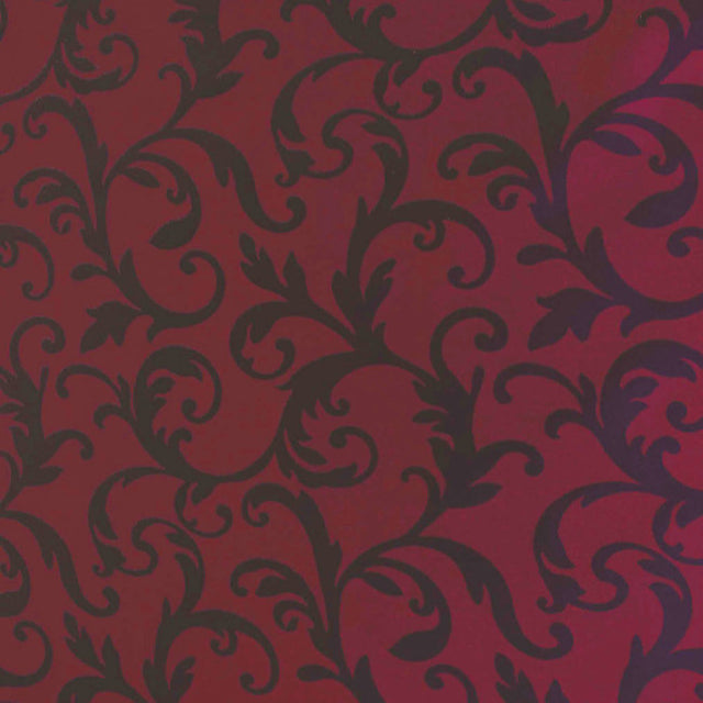 Louvre Greco jacquardvävd textilvaxduk röd, 160 cm bred