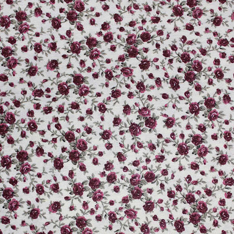 Matisse textilvaxduk med små röda blommor, 140 cm bred