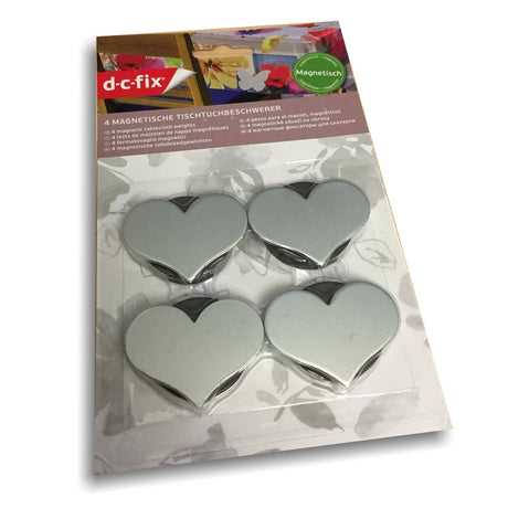 Magnetiska duktyngder, Silverhjärta – Set med 4 st.