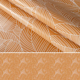 Mathilda ljus brun/beige - Vaxduk med streckblad