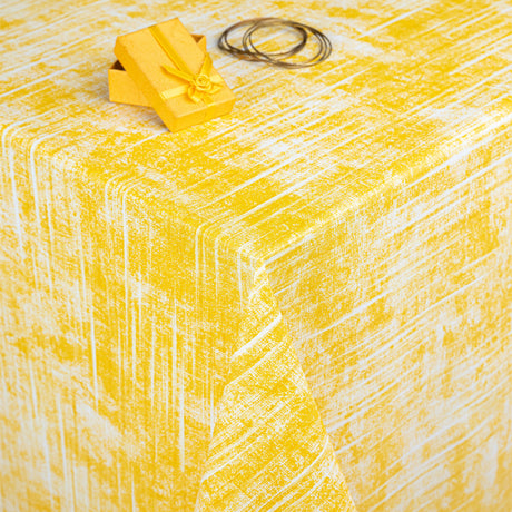 Melange Mellow Yellow, vvaxduk med lätt präglad yta