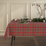 Miljöbild av Julbordsduk Tartan Röd