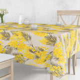 Mimosa - Textilvaxduk med vackra storblommande gula akaciablommor