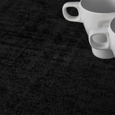Morillo Luxxus Svart - Jacquard vävd textilduk, 160 cm