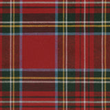 Julbordsduk Tartan Röd  närbild