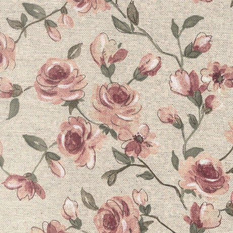 Natura Delle Rose di Fionda – Textilvaxduk med klätterrosor 160 cm