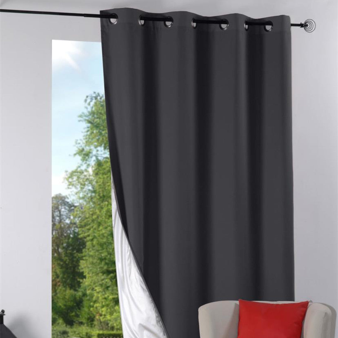 Nelson Antracit – Isolerande Gardin 135 x 240 cm