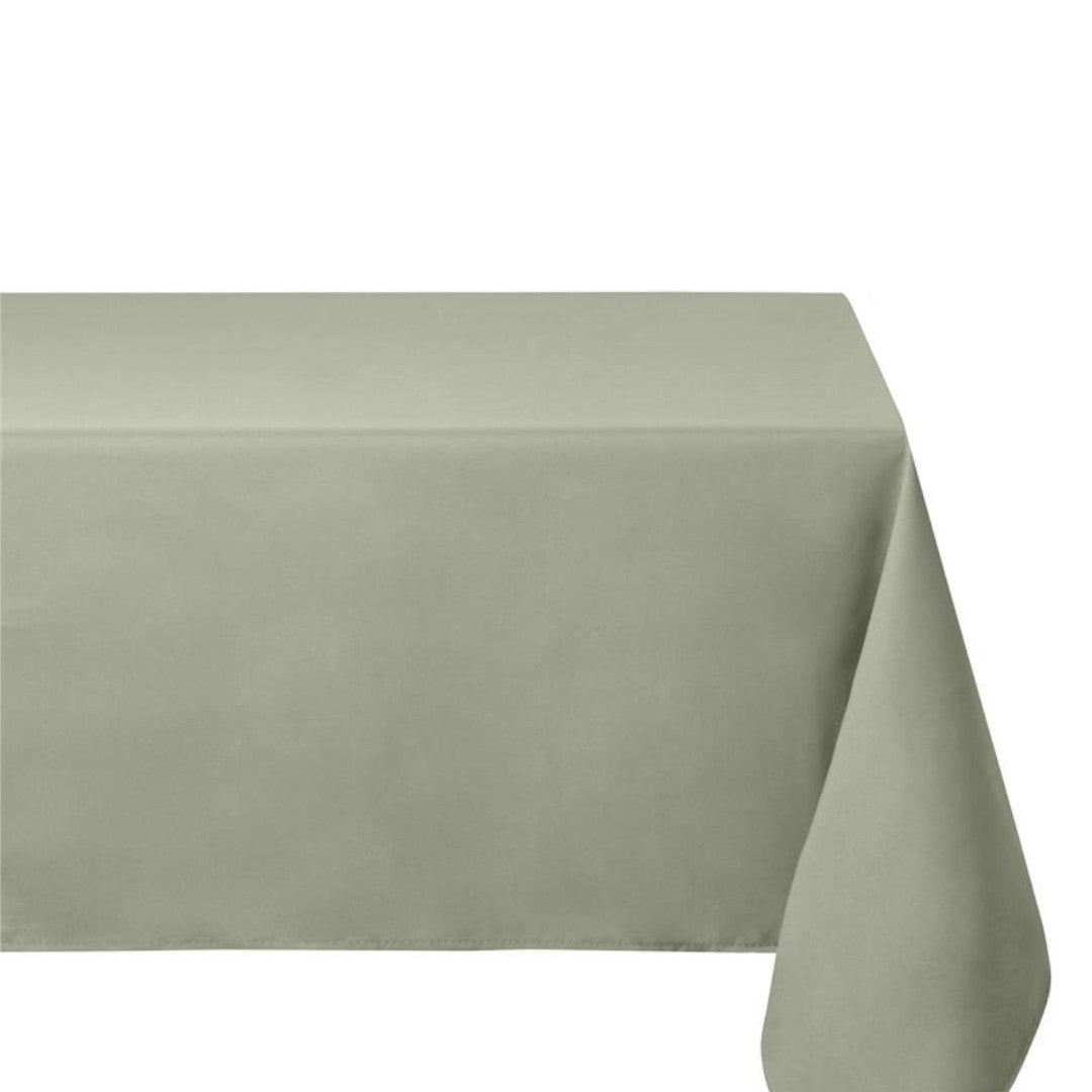 Nelson, enfärgad rektangulär duk med fläckskydd 145 x 300 cm - Salviagrön