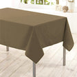 Nelson – enfärgad rektangulär duk 145 x 240 cm med fläckskydd – Taupe
