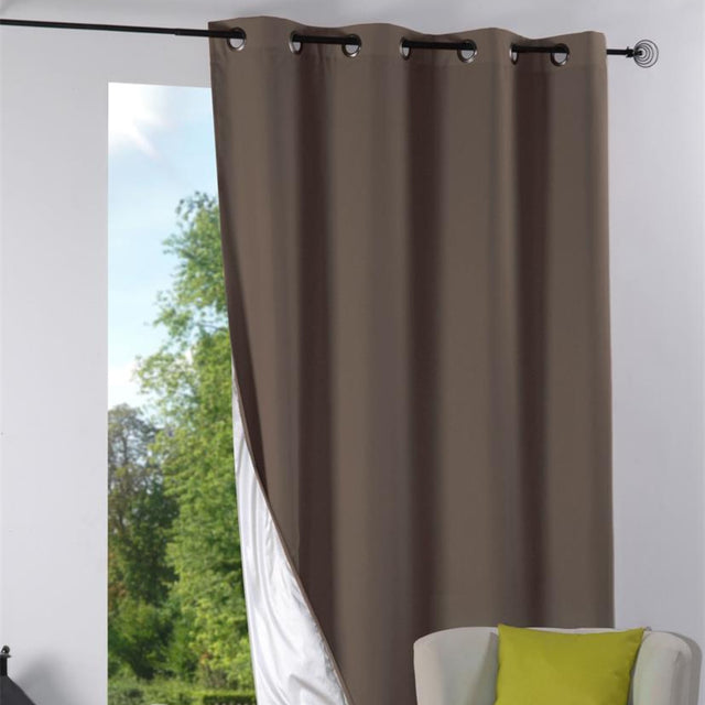 Nelson Taupe – Isolerande Gardin 135 x 240 cm