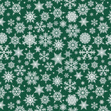 Nieve Grön - Jultextilvaxduk med de finaste vita iskrisaller