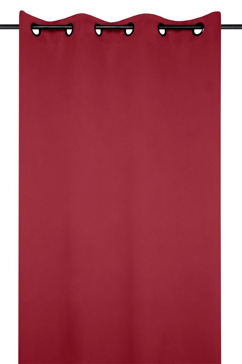 Notte Röd – Mörkläggningsgardin 135 x 250 cm, miljö