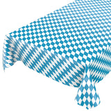 Vaxduk till Oktoberfesten Bayerische Raute, klassiska blå och vita harlekin rutor
