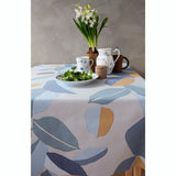 Palm Blue, Notes by Susanne Schjerning textilvaxduk med glidskydd