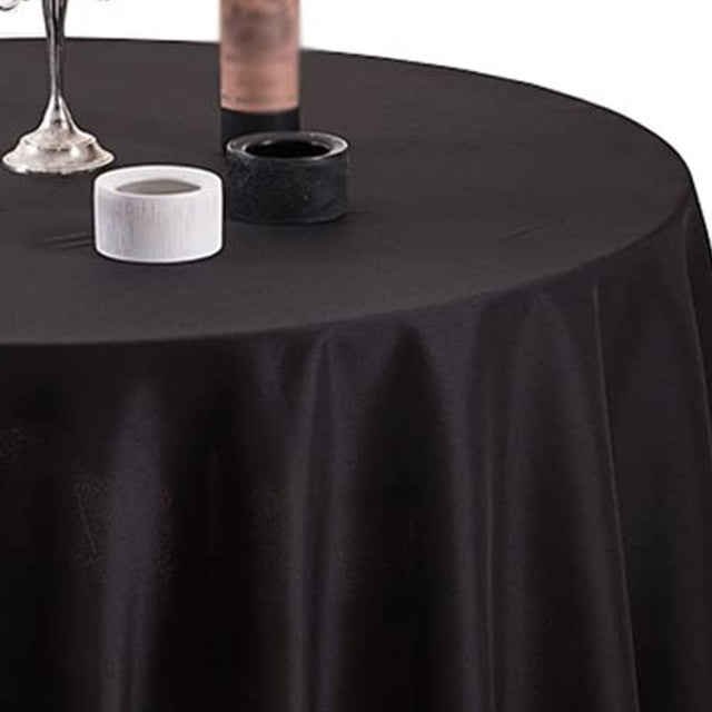 Gastro Ø 220 cm, rund duk 100 % polyester svart