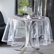 Klar plastduk, rund transparent vaxduk, Ø 180 cm