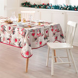Santa Röd – Julduk med fläckavvisande behandling 150 x 240 cm
