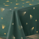 Sapin Grön/Guld – Julduk med fläckavvisande behandling 150 x 240 cm, hörn