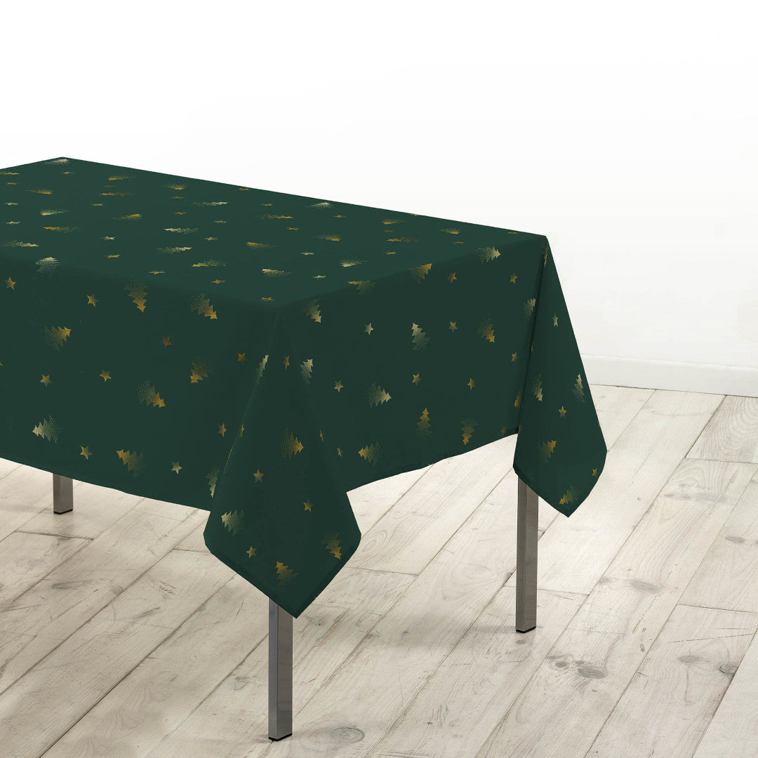 Sapin Grön/Guld – Julduk med fläckavvisande behandling 150 x 300 cm, miljö