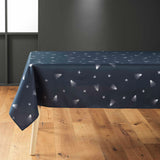 Sapin Mörkblå/Silver – Julduk med fläckavvisande behandling 150 x 300 cm, hörn