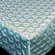 Scala 3D Cube Turquoise - Rund vaxduk Ø 140 med kantsöm