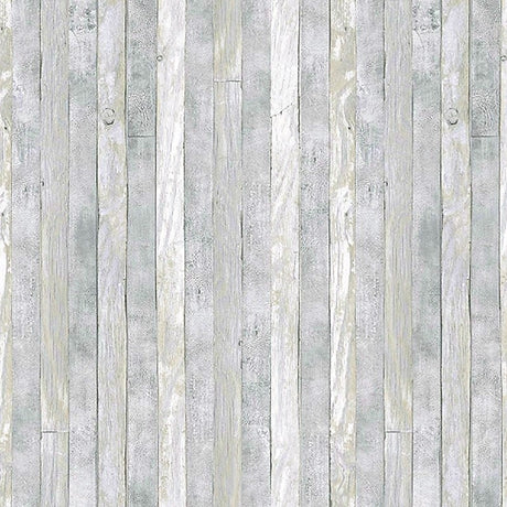 Scrap Wood Light, vaxduk med trälook, ljusgrå