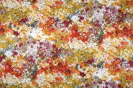 Azalee – Textilvaxduk med vackert orange motiv, 155 cm bred