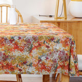 Azalee - Textilvaxduk med vackert orange motiv - 155 cm bred