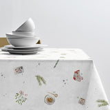 Södahl Christmas Days julduk med julmotiv på bordet 140x350