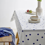 Solaris Royal Blue - Södahl textilvaxduk i 100 % bomull med glidskydd