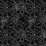 Spider Web - Halloween-vaxduk med läskigt svart spindelnät n¨rbild