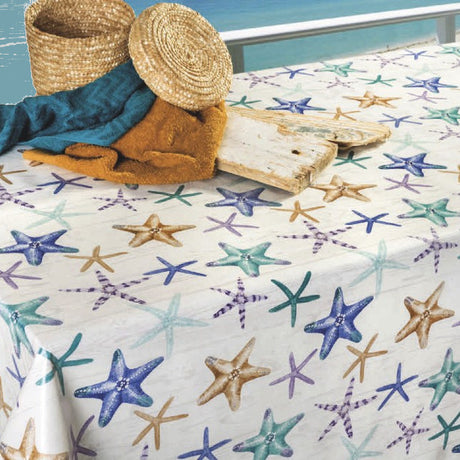 Miljöbild Starfish - Vaxduk med fina sjöstjärnor