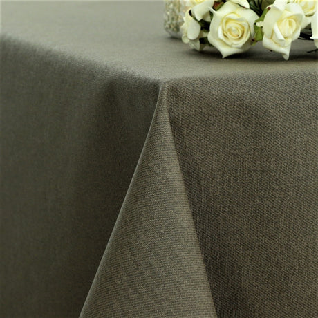 Enfärgad textilvaxduk i taupe – Dali 160 cm bred