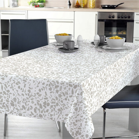 Terrazzo Grey - Vaxduk med terazzomönster i grått
