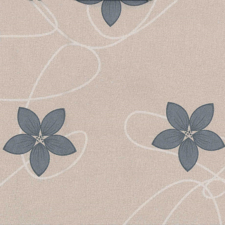 Textilia Glitter Matcha - Vaxduk i linnelook med blommor
