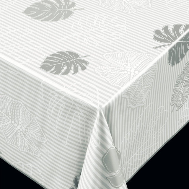 Trend Monstera Grey - PVC-fri vaxduk