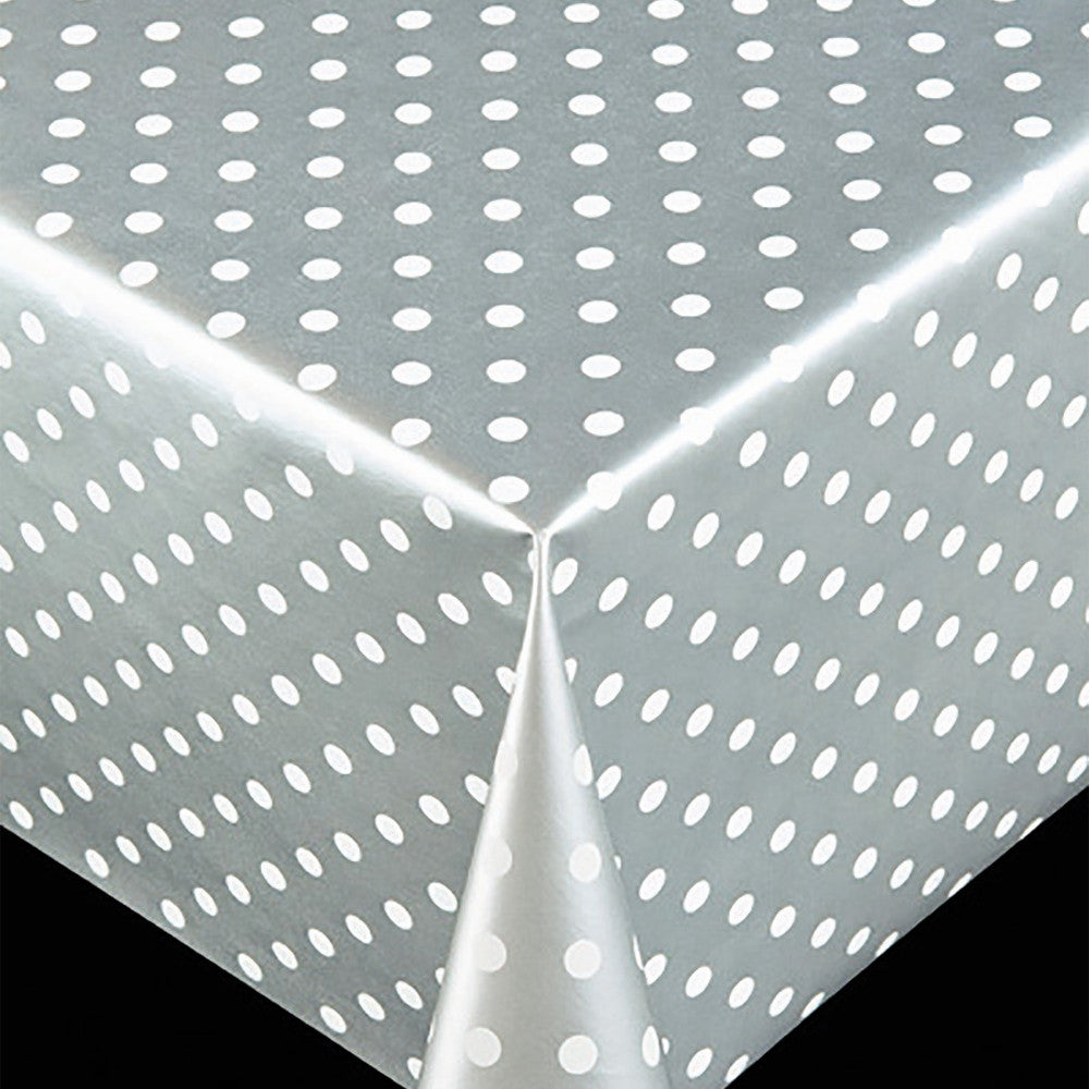 Trend Polka Grey - pvc fri vaxduk