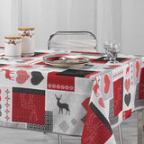 Valtho Red, bordsduk med fläckskydd, 150 x 240 cm
