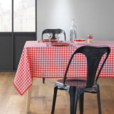 Vichy Röd 150 x 240 cm, rektangulär duk med fläckskydd och rutor, miljöbild