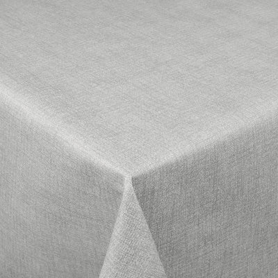 Linen Look Grey - enfärgad vaxduk med linnelook