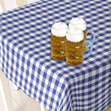 Vaxduk till Oktoberfesten, blå och vit rutig vaxduk, 140 cm bred
