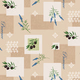 Närbild av Vaxduk - Provence Oliver Lavendel Beige