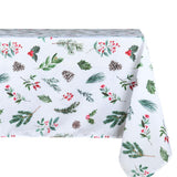 Winter Botanicals Vit – Julduk med fläckavvisande behandling 150 x 300 cm, modellbild